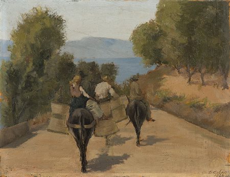 Domenico Colao (Monteleone Calabro 1881 - Roma 1943)"Sulla strada del...