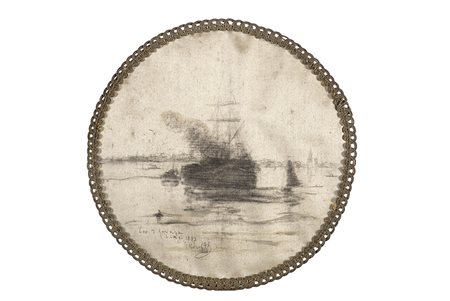 Vittore Grubicy de Dragon (Milano 1851 - 1920)"Porto di Anversa. San Luigi"...