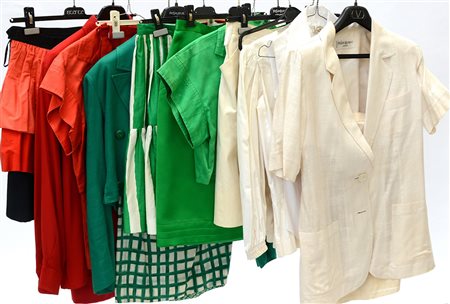 SAINT LAURENT RIVE GAUCHE, VALENTINO, KARL LAGERFELD Lotto di sedici capi tra...