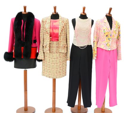 CHRISTIAN LACROIX, CLAUDE MONTANA, TRUSSARDI, ANDRE VAN KLEE e anonimiLotto...