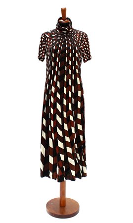 ROBERTA DI CAMERINO Vestito longuette in jersey mezza manica, collo alto,...