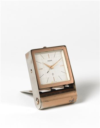 JAEGEROrologio da viaggio in metalloAnni '40/'50Quadrante firmatoMovimento...
