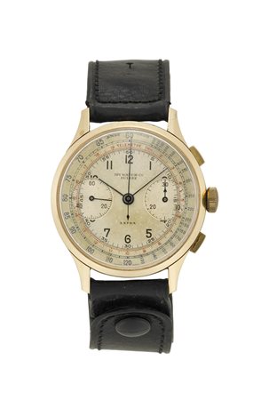IPWATCH, cronografoOrologio da polso da uomo in oro 18KAnni '40/'50Quadrante...