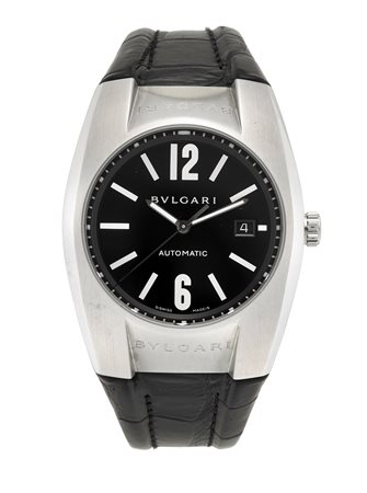 BULGARI ERGONOrologio da polso da uomo in acciaioEpoca recenteQuadrante e...