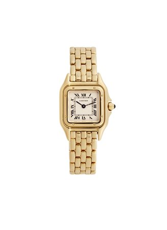 CARTIER panthereOrologio da polso da donna in oro 18K con braccialeAnni...