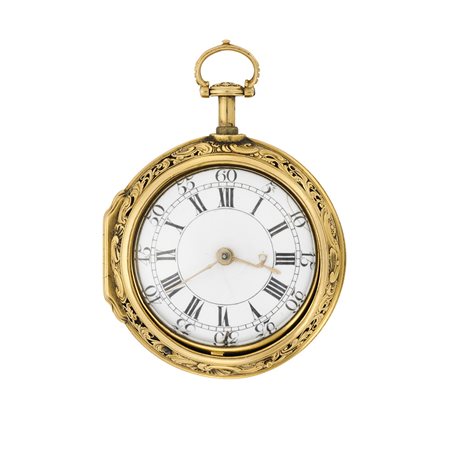 ANONIMOOrologio da tasca da uomo in oro 18KEpoca secolo XVIIIMovimento con...