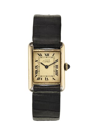 CARTIER TANK (boutique)Orologio da polso da donna argento doratoAnni...