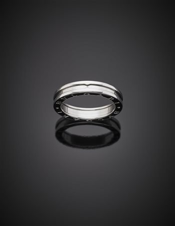 BULGARIFede logata in oro bianco, g 8,25 misura 21/61.-ENBULGARIWhite gold...