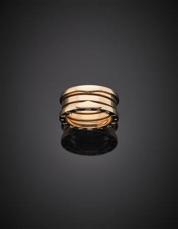 BULGARIFede logata a molla in oro rosa, g 9,10 misura 10/50.-ENBULGARIPink...