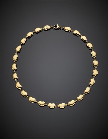 TIFFANY & CO ELSA PERETTI designCollier in oro giallo a guisa di fave, g...