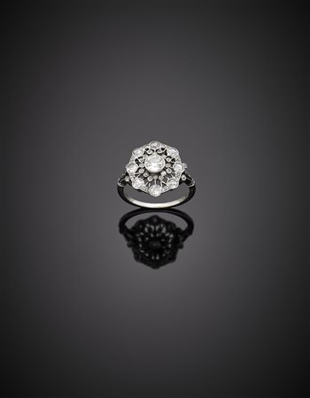 CARTIER Anello in platino con diamanti rotondi g 5,4 misura 15/55. Cartier...