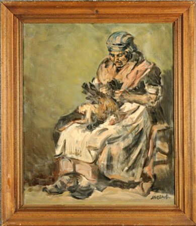 Firmato, datato. MORZENTI NATALE - Nato a Silvano d'Orba (Alessandria) nel...