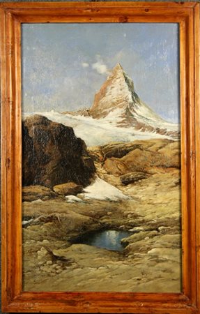 Firmato, datato. WOPFNER JOSEF (attribuibile) - Austria, 1843-1927. Dipinto...