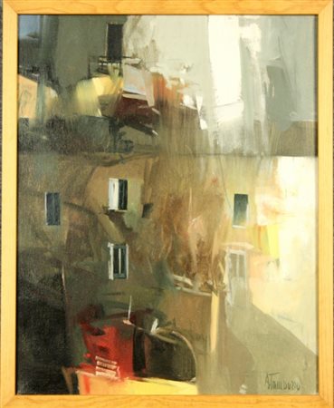 Firmato, datato. TAMBURRO ANTONIO - Nato ad Isernia nel 1948. Dipinto olio su...