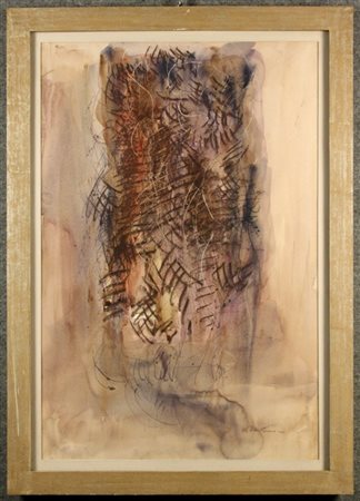 Firmato, datato. GUENZI COSTANTINO - Milano, 1926-1989. Acquarello su...