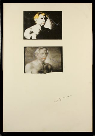 Firmato, datato. SCHIFANO MARIO - Nato a Homs (Libia) nel 1934. Morto a Roma...