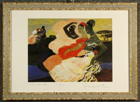 Firmato, datato. FIUME SALVATORE - Nato a Comiso (Ragusa) nel 1915. Morto a...