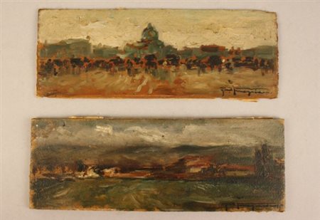 FRAGIACOMO PIETRO - Nato a Trieste nel 1856. Morto a Venezia nel 1922. Coppia...