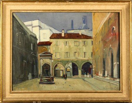 PERELLI CIPPO GIANCARLO - Milano, 1923-2004. Dipinto olio su tela raff....