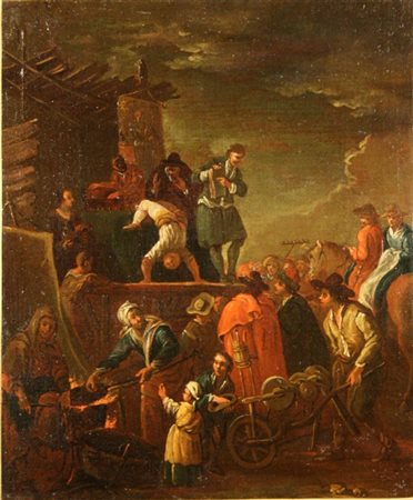 Firmato. SCUOLA VENETA, CERCHIA DI MARCO MARCOLA (Verona, 1740-1793). Antico...