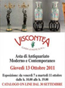 Asta del 13 ottobre 2011 - Antiquariato, Moderno e Contemporaneo