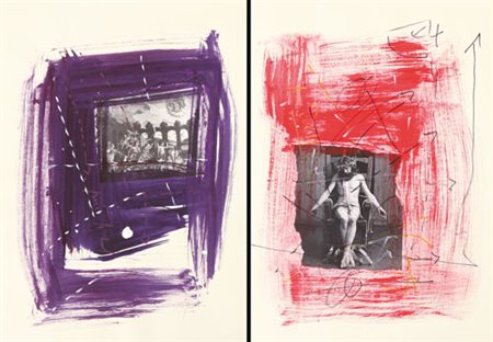 ALEX CAMINITI Messina 1977 Senza titolo tecnica mista e collage su carta cm....