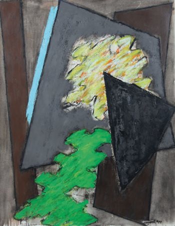 MINO CERETTI Milano 17/02/1930 Interno, 1999 tecnica mista su carta cm....