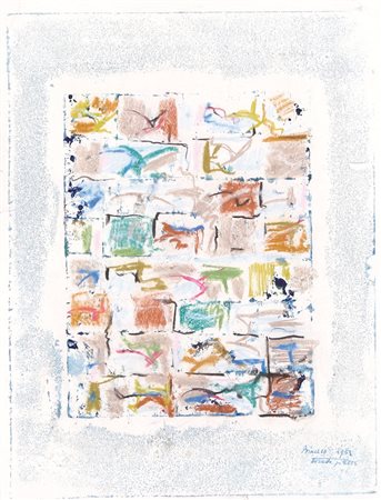 REMO BIANCO Milano 03/06/1922 - Milano 23/02/1988 Bozzetto per 7.523, 1959...