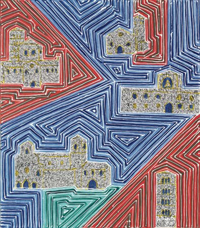 PIETRO ALBERTO Follina (Tv) 05/08/1929 Labirinti, 1990 acrilici su tela cm....