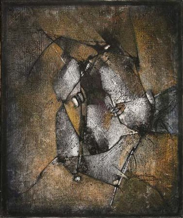 SALVATORE PROVINO Bagheria (Pa) 04/06/1943 Bagliori olio su tela cm. 60x50,...