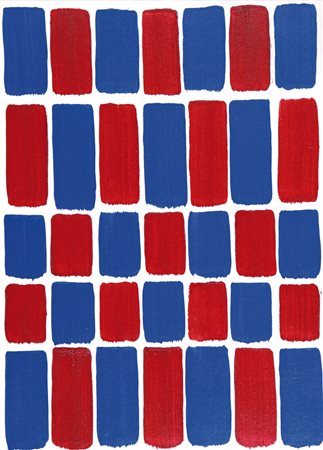 FRANCO BEMPORAD Firenze 1926 - 1989 Struttura rosso-blu, 1978 olio su tela...