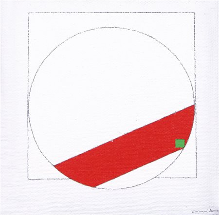 EUGENIO CARMI Genova 17/02/1920 Piccola utopia, 2000 olio su tela cm. 25x25;...