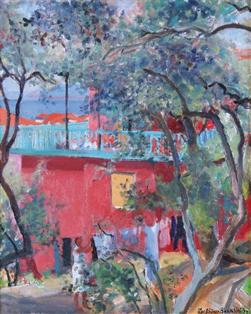 UGO VITTORE BARTOLINI Firenze 1906 - Milano 11/02/1975 Tellaro, paesaggio,...