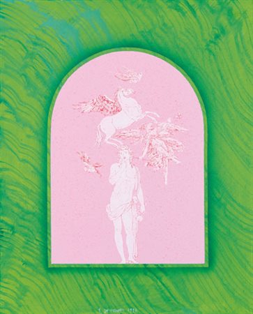 FERNANDO DE FILIPPI Lecce 11/04/1940 Pegaso, 1996 acrilico su tela cm. 50x40,...