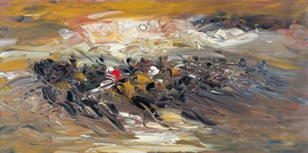 MARIO FALCHI Porto Maurizio 1950 Carica di cavalleria, 2011 olio su tela cm....