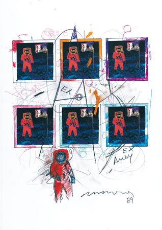 ENRICO MANERA Asmara (Etiopia) 04/04/1947 Ex Andy, 1989 tecnica mista su...