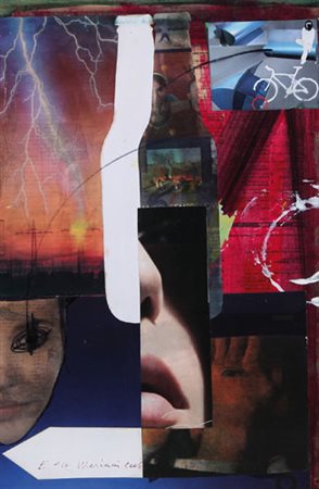 ELIO MARIANI Milano 1943 Senza titolo, 2006 mec-art gest su tela (tecnica...