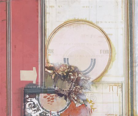 FERNANDO DE FILIPPI Lecce 11/04/1940 Forse, 1965 acrilico su tela cm. 60x70,...