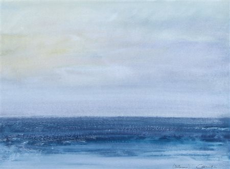 GIANCARLO CAZZANIGA Monza (Mi) 20/09/1930 Portonovo acquerello e tecnica...