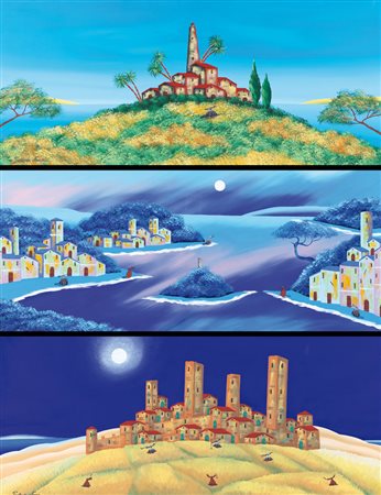 PAOLO DA NORCIA Caraglio (Cn) 05/11/1953 Notturno, 2001 olio su tela cm....