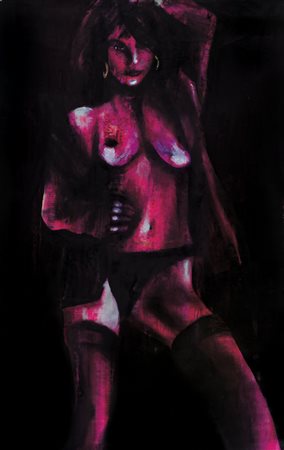 FABIO GIAMPIETRO Milano 1974 Donna danzante, 2004 tecnica mista su tela cm....