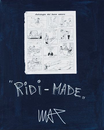 MAX ODDONE Alessandria 26/02/1974 Ridi-made, 2006 olio e collage su tela cm....