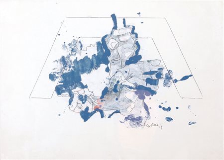 GIORGIO BELLANDI Milano 24/06/1931 - Como 11/07/1976 Composizione, 1969...