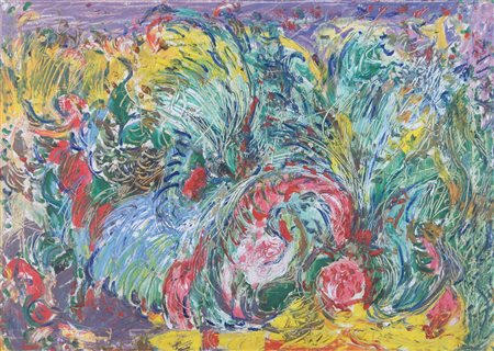 ALBINO GALVANO Torino 16/12/1907 - Torino 1991 Senza titolo olio su tela cm....