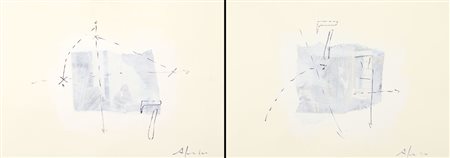 ALEX CAMINITI Messina 1977 7 tecnica mista e collage su carta cm. 32x45,...