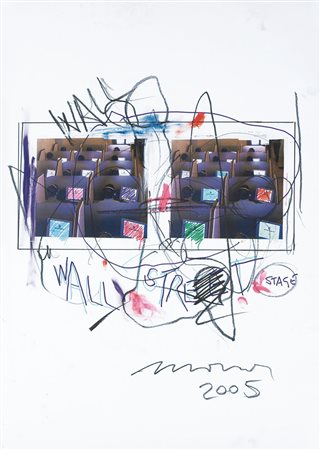 ENRICO MANERA Asmara (Etiopia) 04/04/1947 Wall street stage, 2005 tecnica...