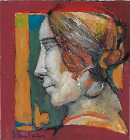 GOFFREDO CIVITARESE Chieti 30/01/1938 Studio di volto 4, 2010 olio su legno...