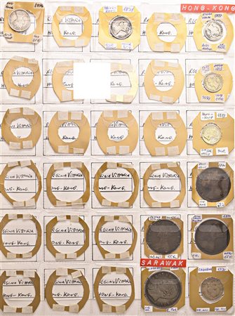 Colonie Inglesi. Vittoria ( 1837-1901). Album con circa 110 monete (compresi...