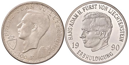 MONACO (Principato di). Album con circa 106 monete, più 2 e una medaglia del...