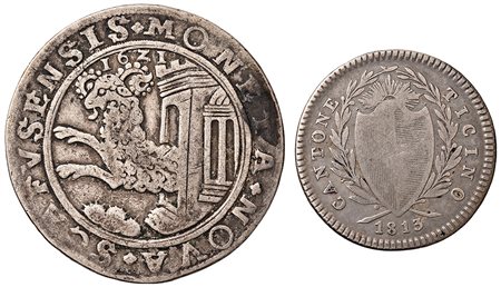 SVIZZERA. Cantonali. Album con circa 130 monete e 2 gettoni.